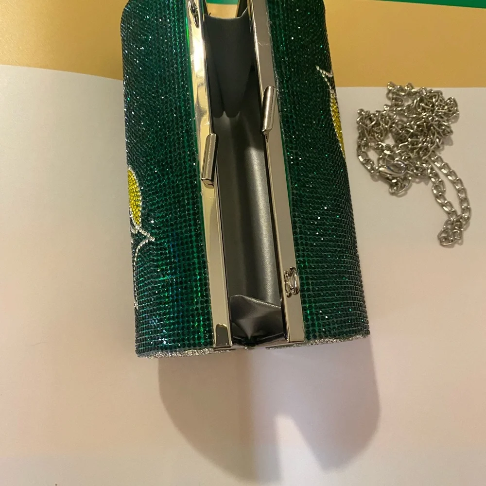 Green and yellow sprite crystal purse it so sparkly - Picture 3 of 5